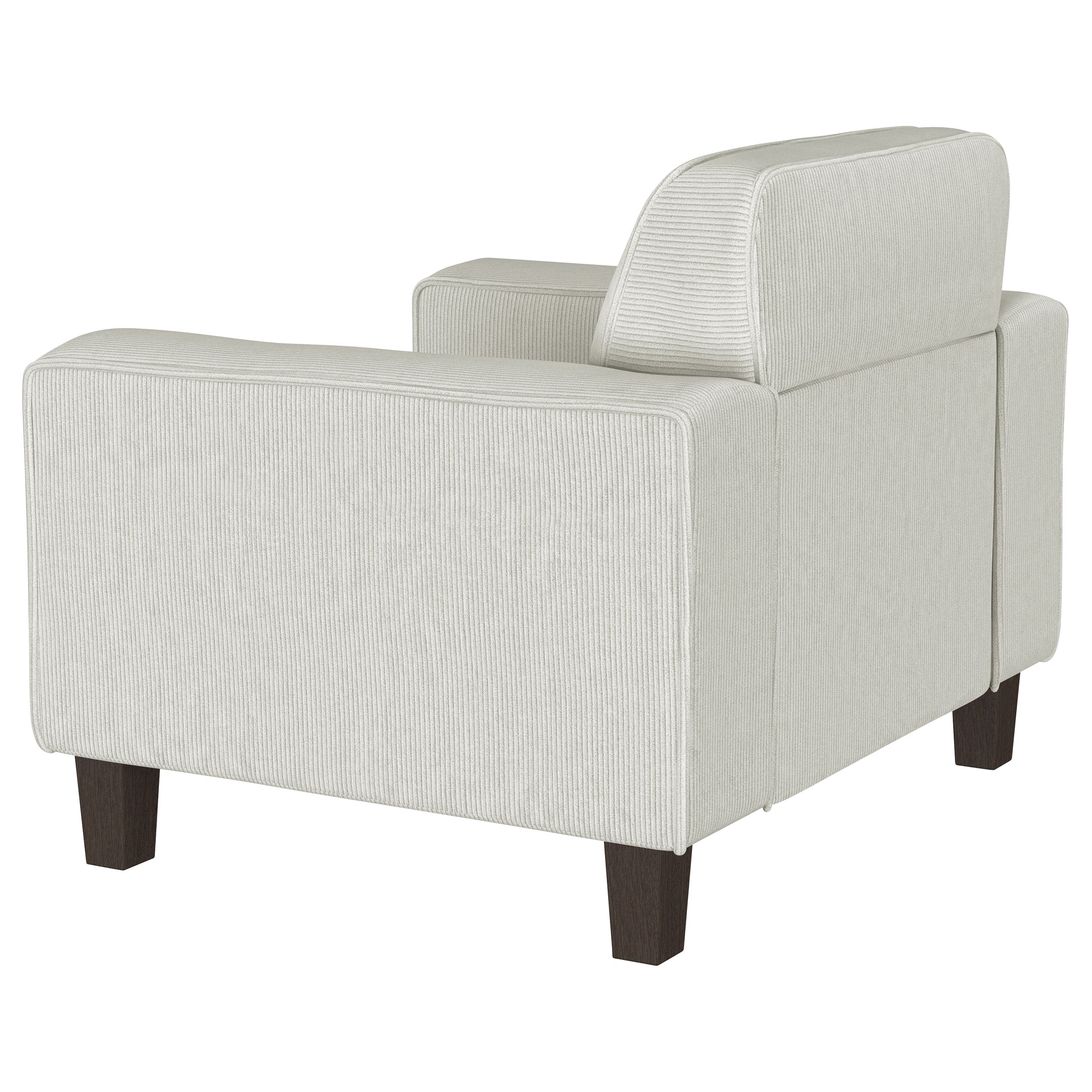 Deerhurst Upholstered Track Arm Tufted Accent Chair Charcoal