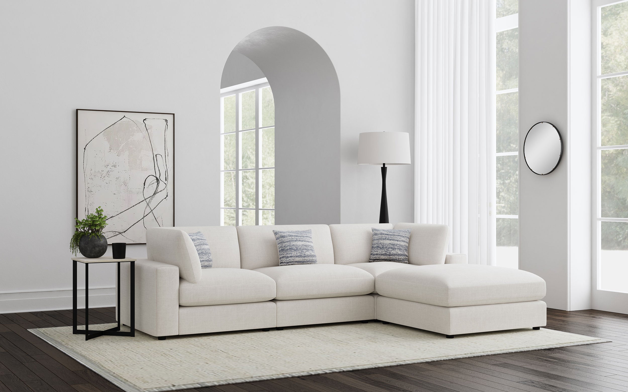 Serene Modular Sectional Sofa (Customizable)