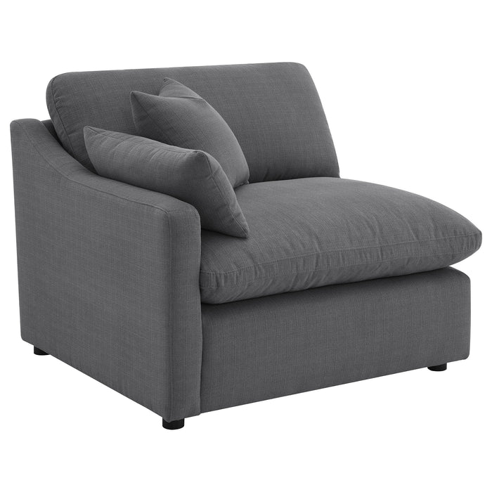 Velari Slope Arm Collection - Charcoal
