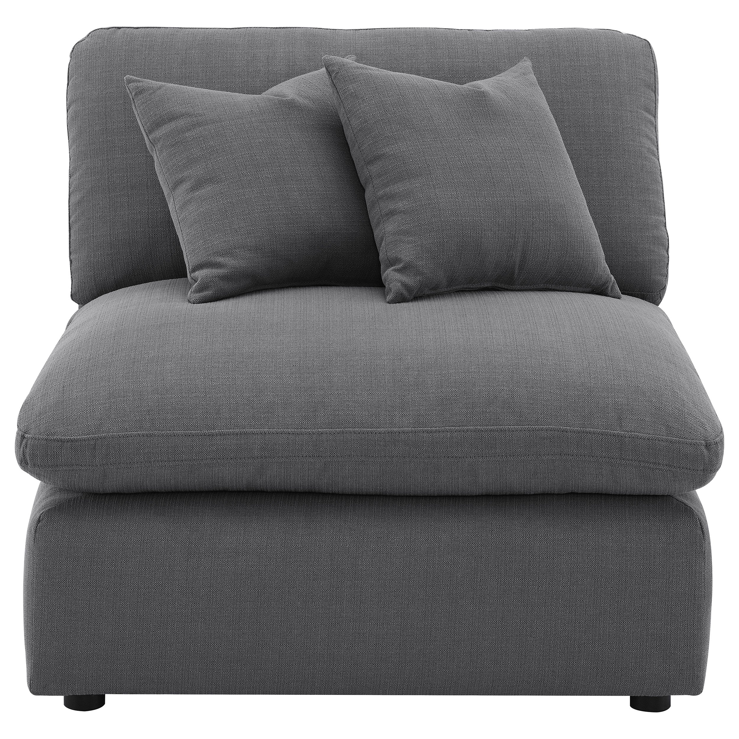 Hobson Upholstered Armless Chair Ivory