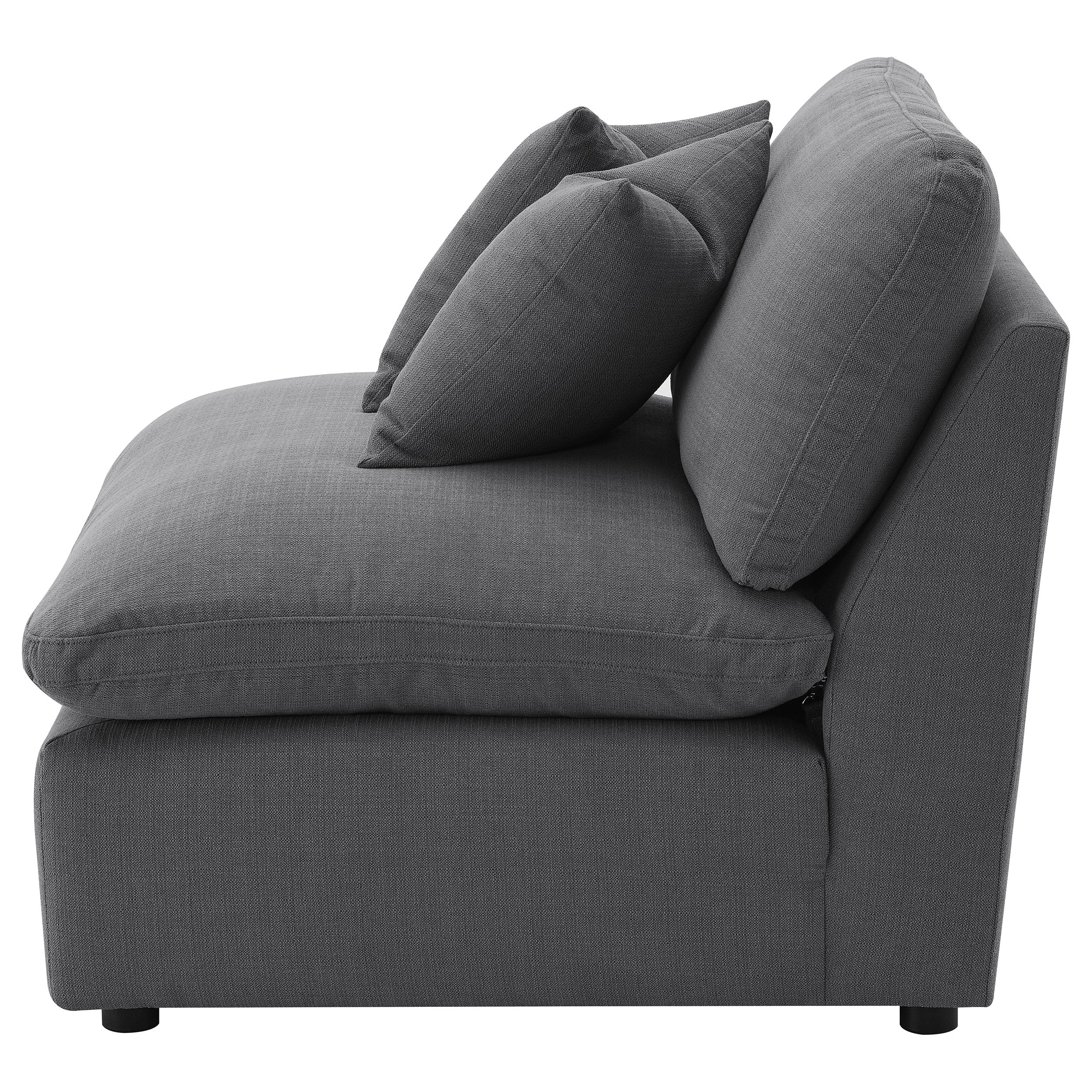 Hobson Upholstered Armless Chair Ivory