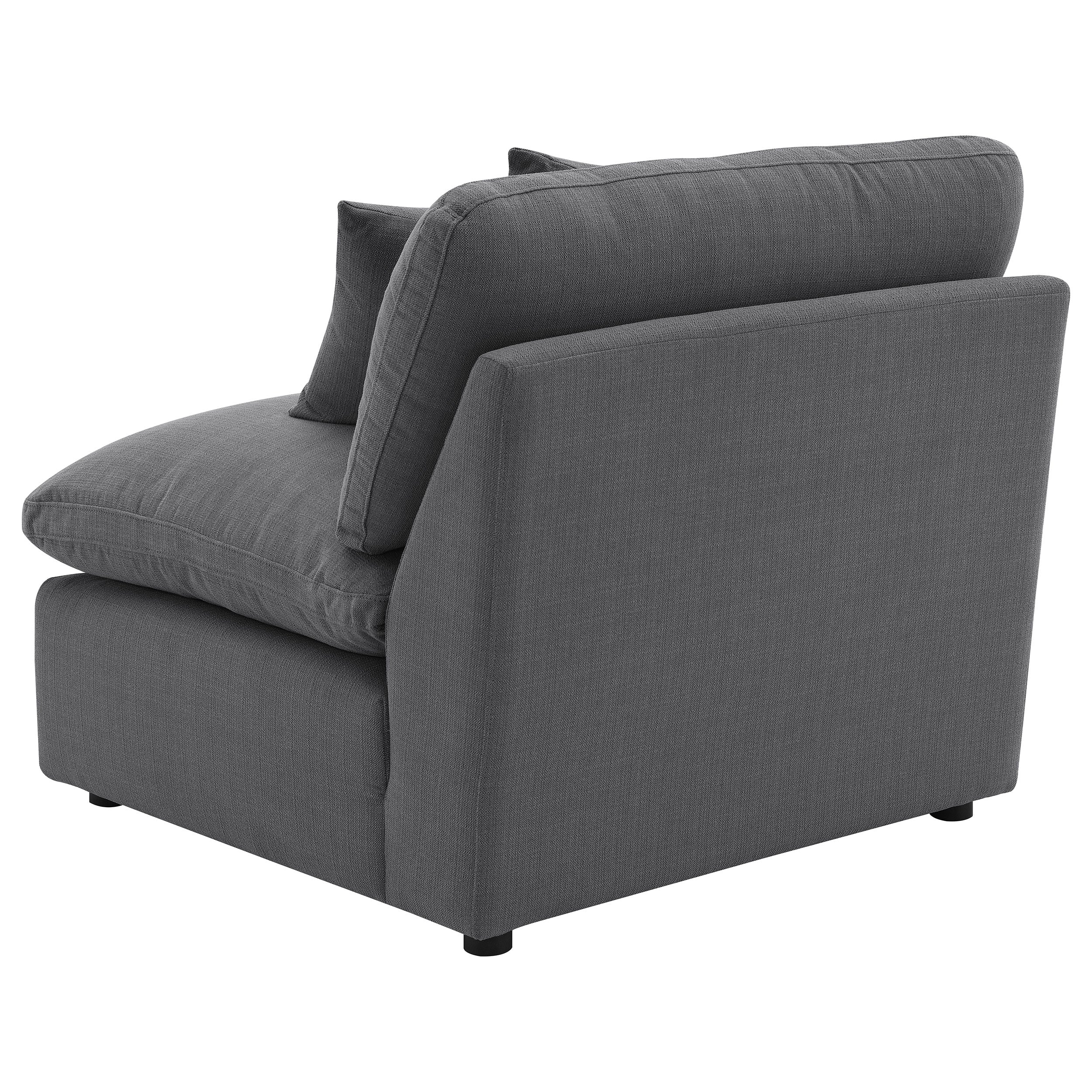Hobson Upholstered Armless Chair Ivory
