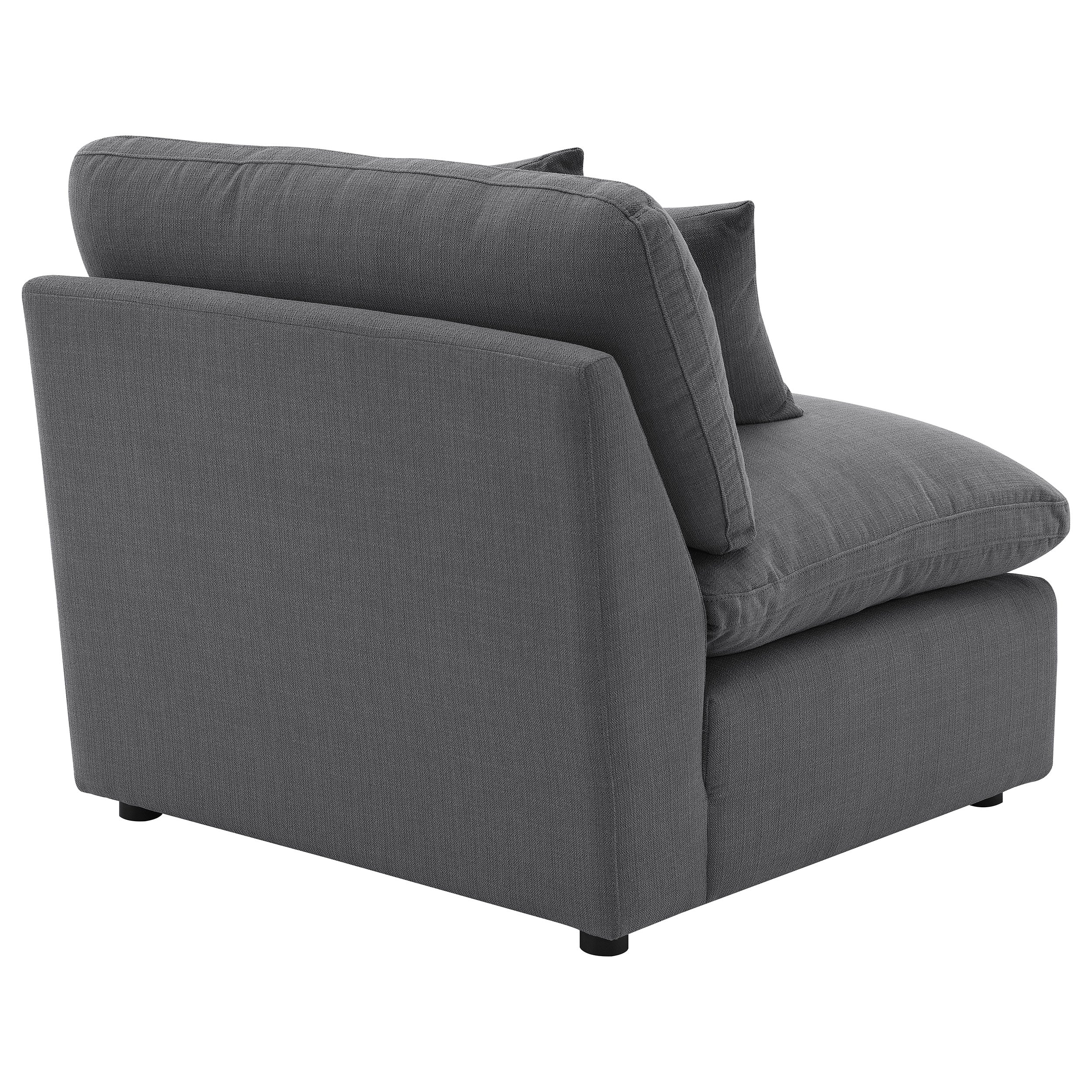 Hobson Upholstered Armless Chair Ivory