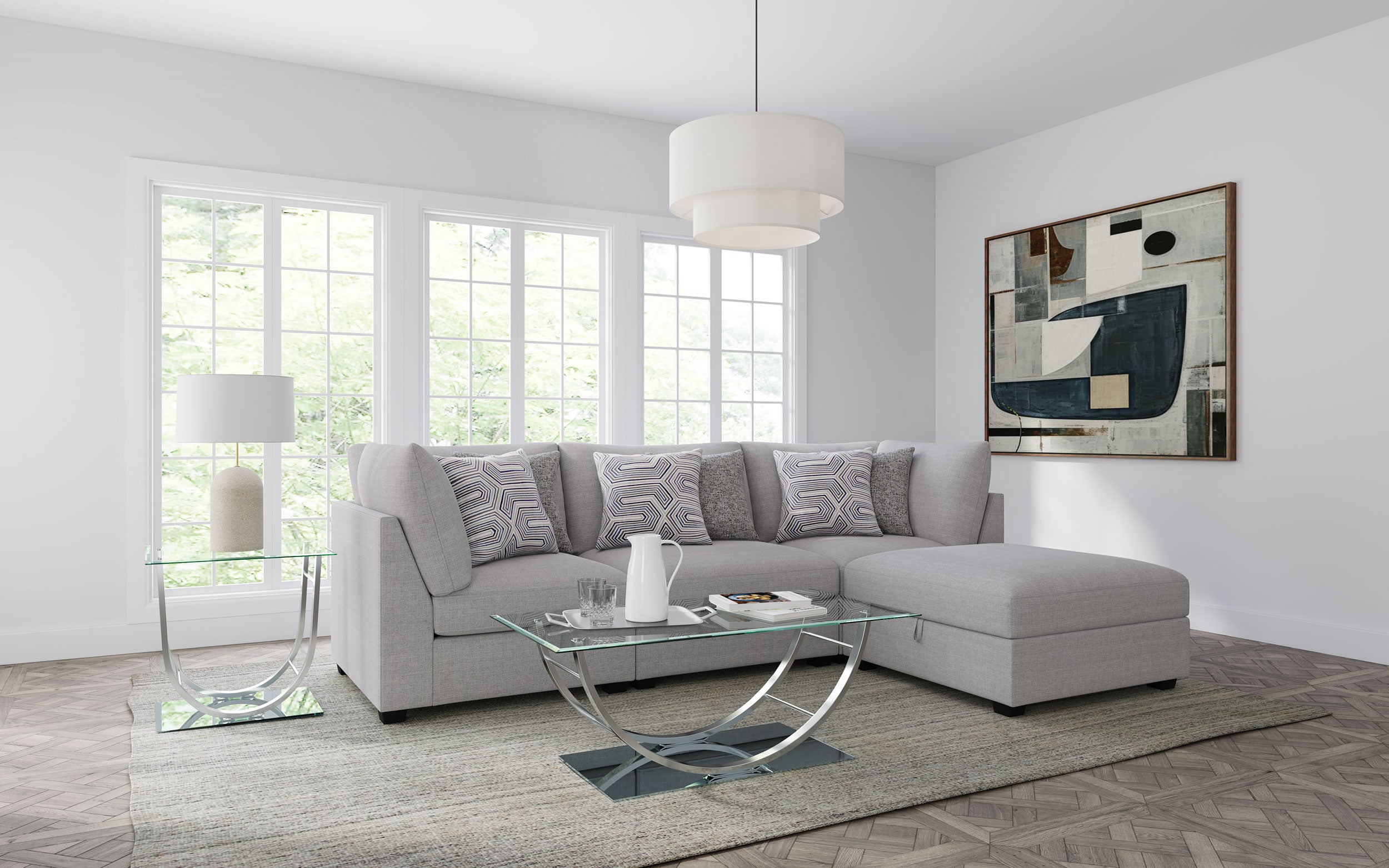 Cambria Modular Sectional Sofa Grey