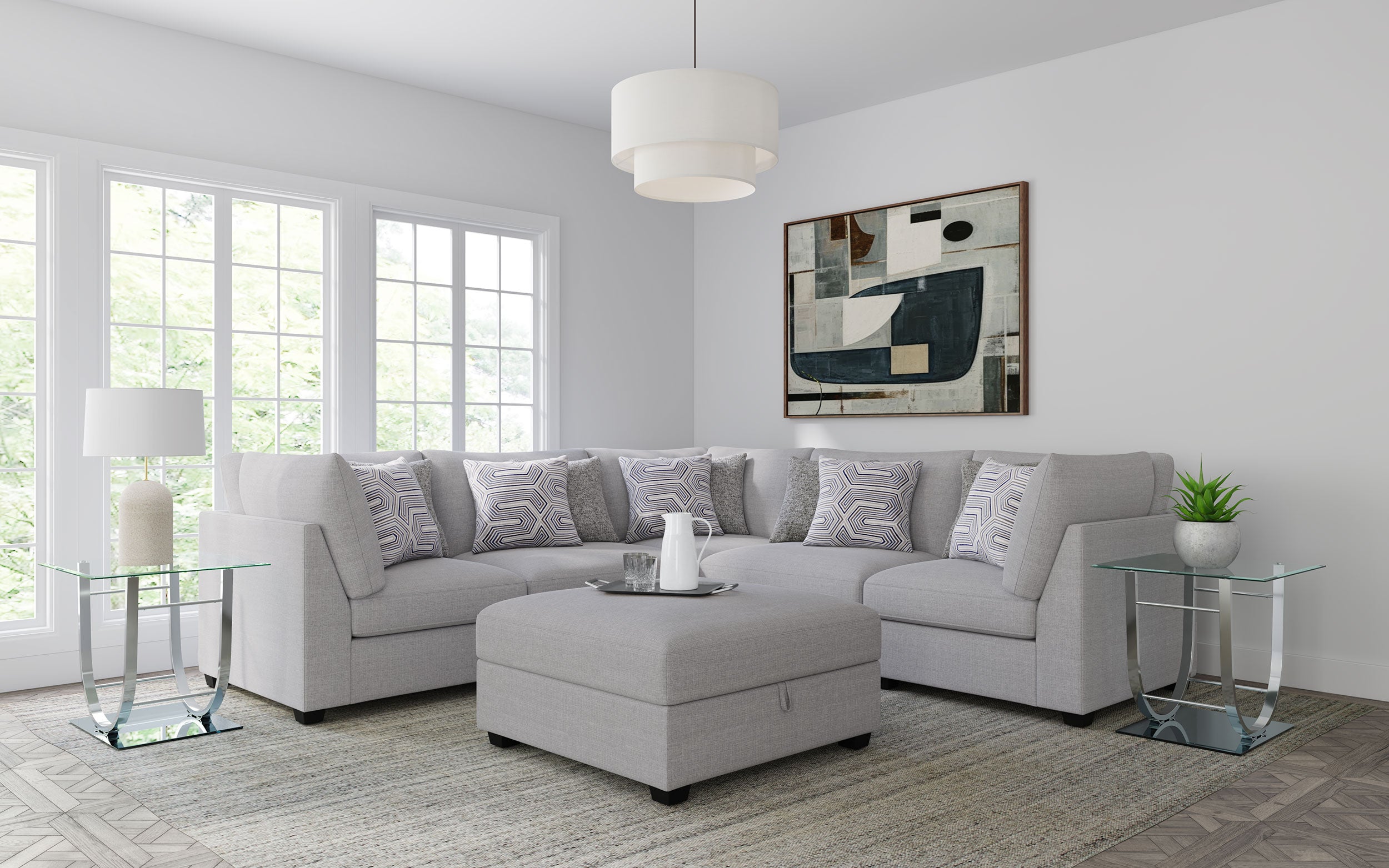 Cambria Modular Sectional Sofa Grey