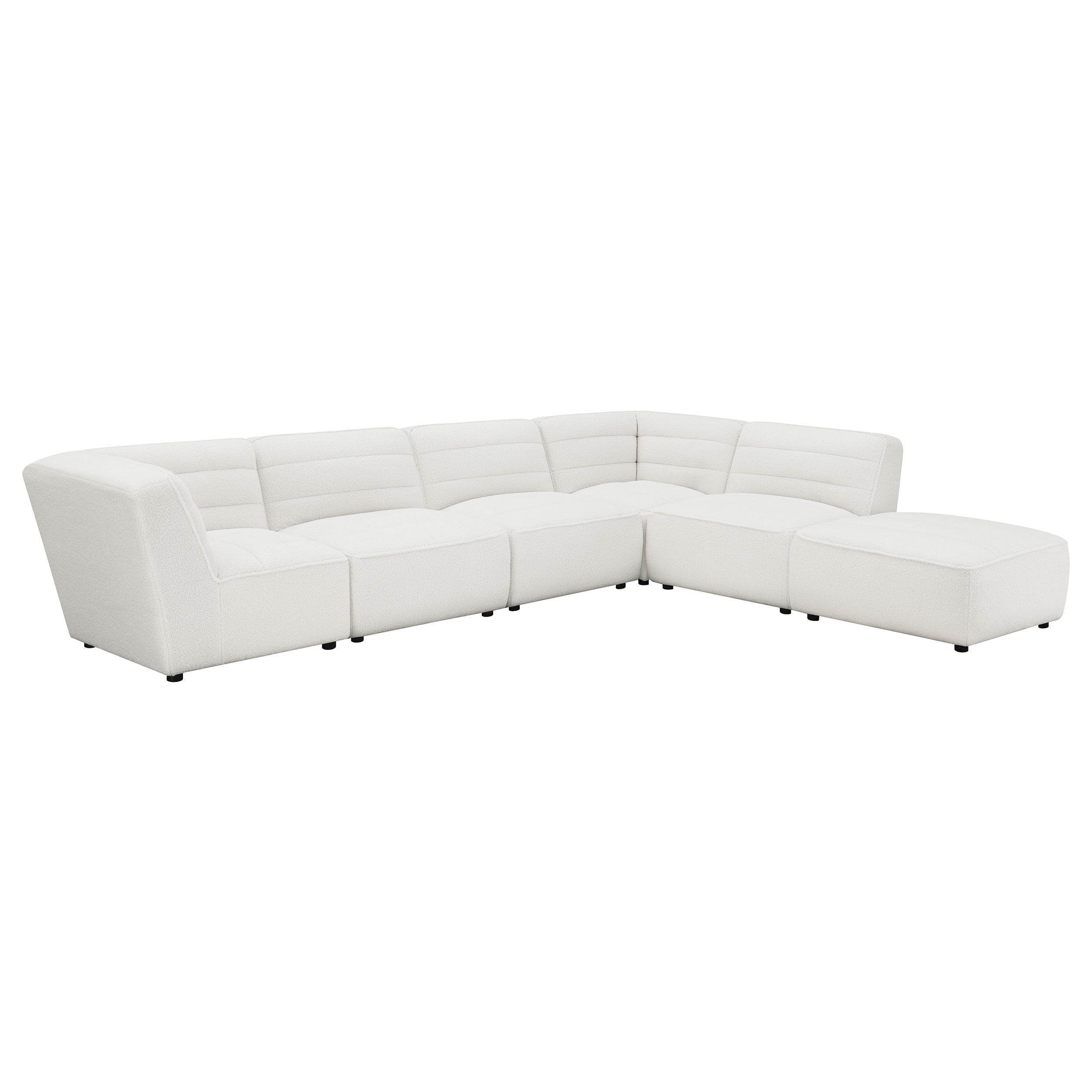 Sunny Modular Sectional Sofa (White & Charcoal)