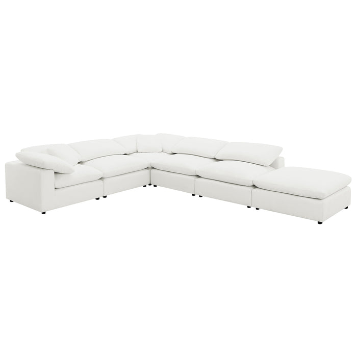 Luxe Dream Performance Bouclé Square Arm Cloud - Ivory