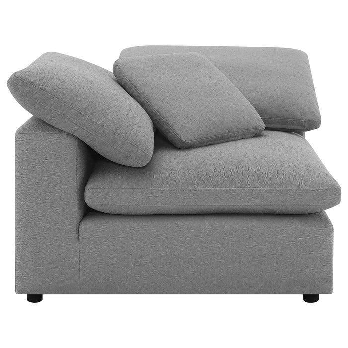 Luxe Dream Performance Bouclé Square Arm Cloud - Slate Grey
