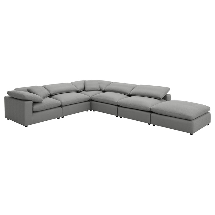 Luxe Dream Performance Bouclé Square Arm Cloud - Slate Grey