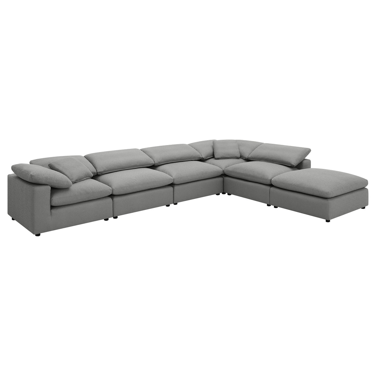 Luxe Dream Performance Bouclé Square Arm Cloud - Slate Grey