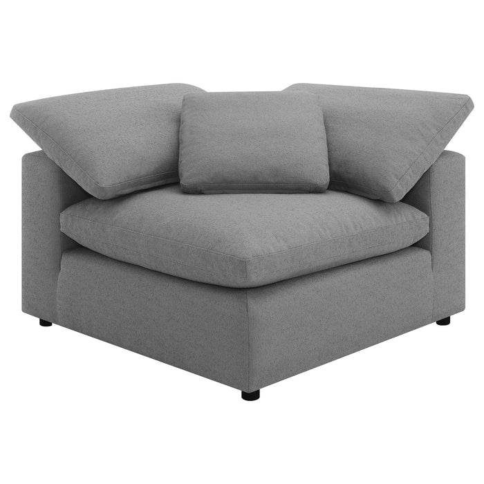 Luxe Dream Performance Bouclé Square Arm Cloud - Slate Grey