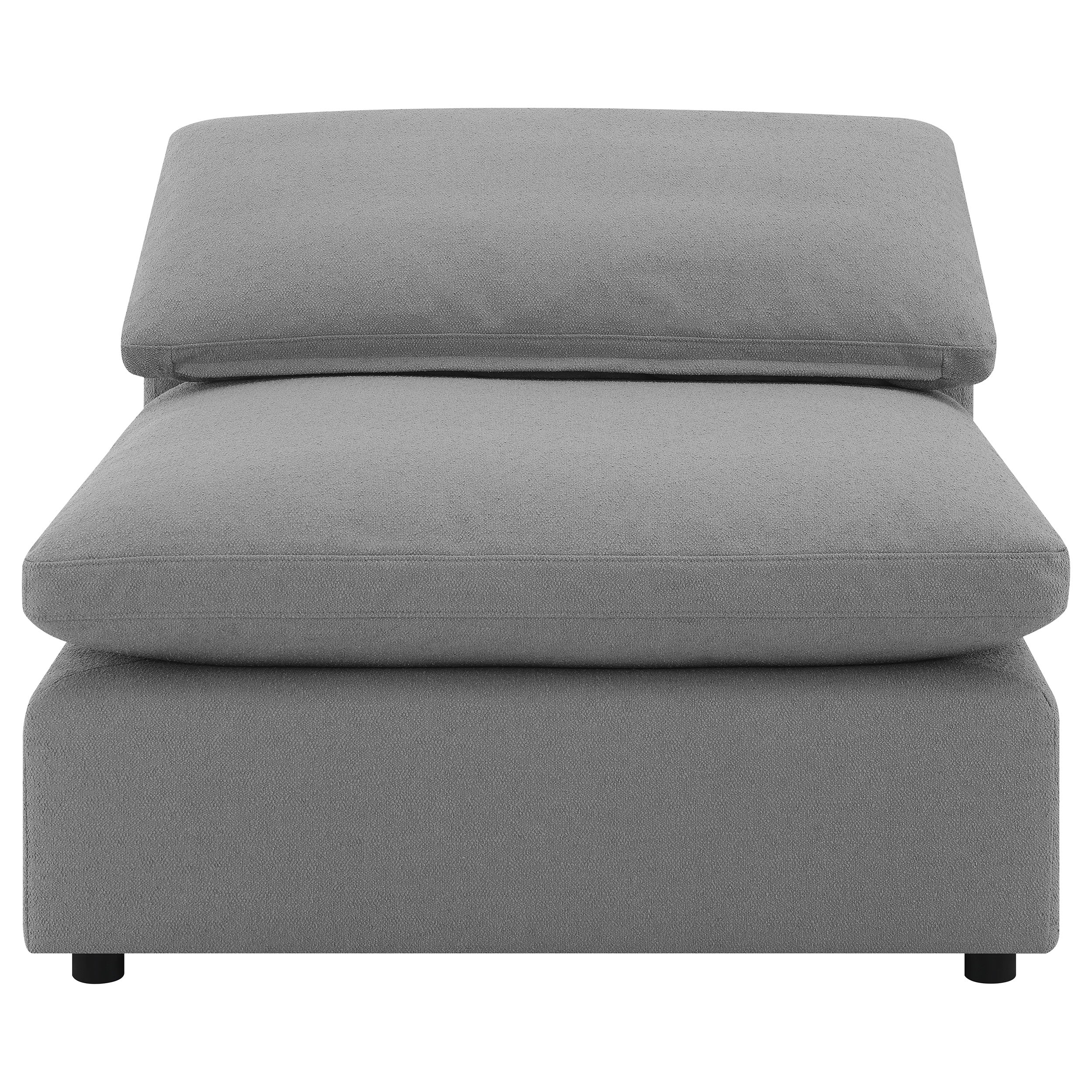 Raleigh Boucle Upholstered Armless Chair Ivory