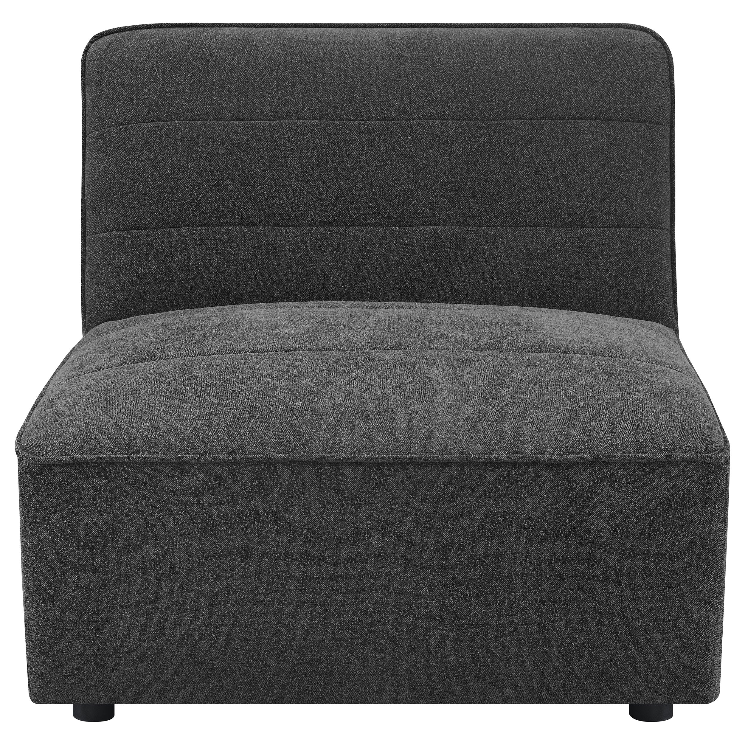 Sunny Upholstered Armless Chair Natural