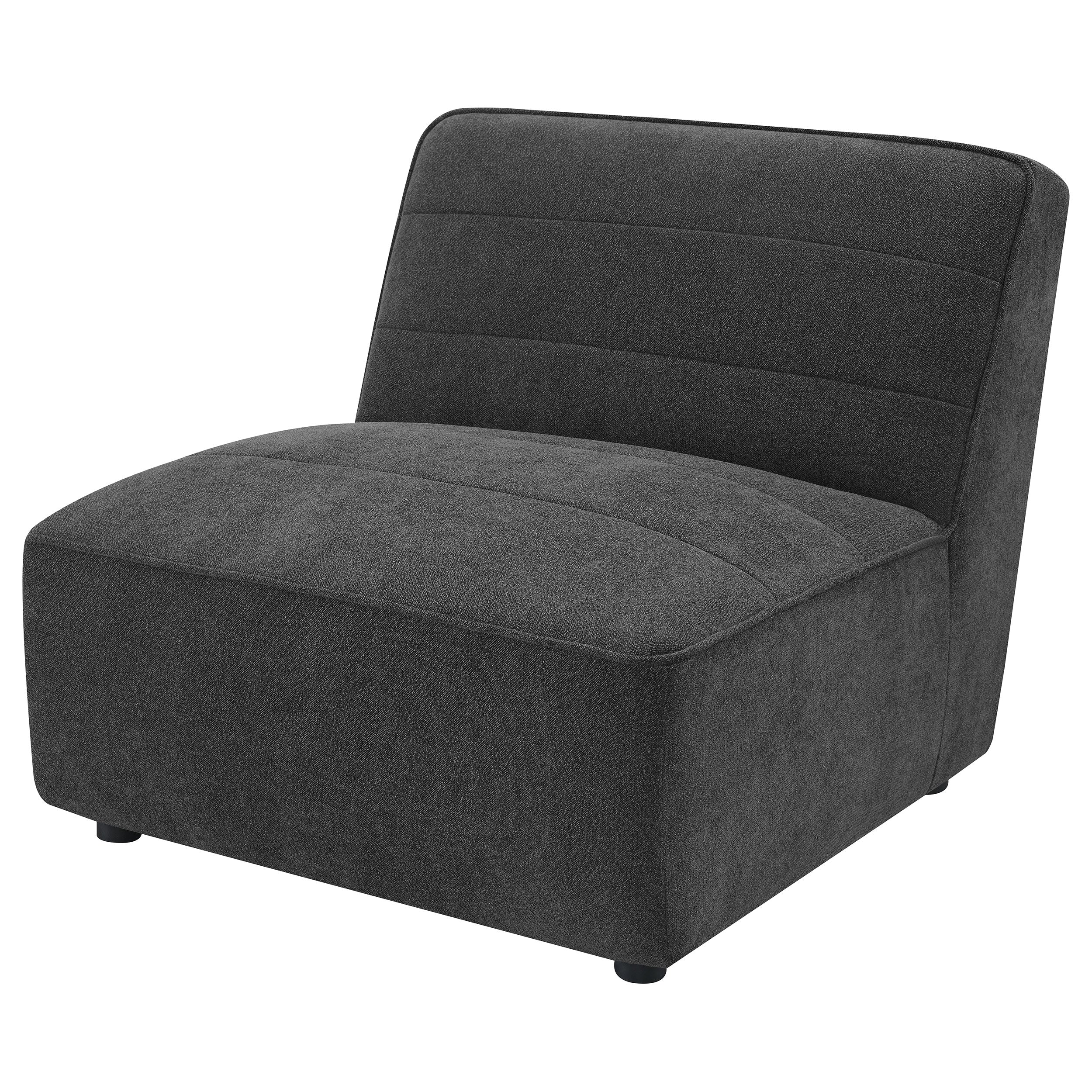 Sunny Upholstered Armless Chair Natural