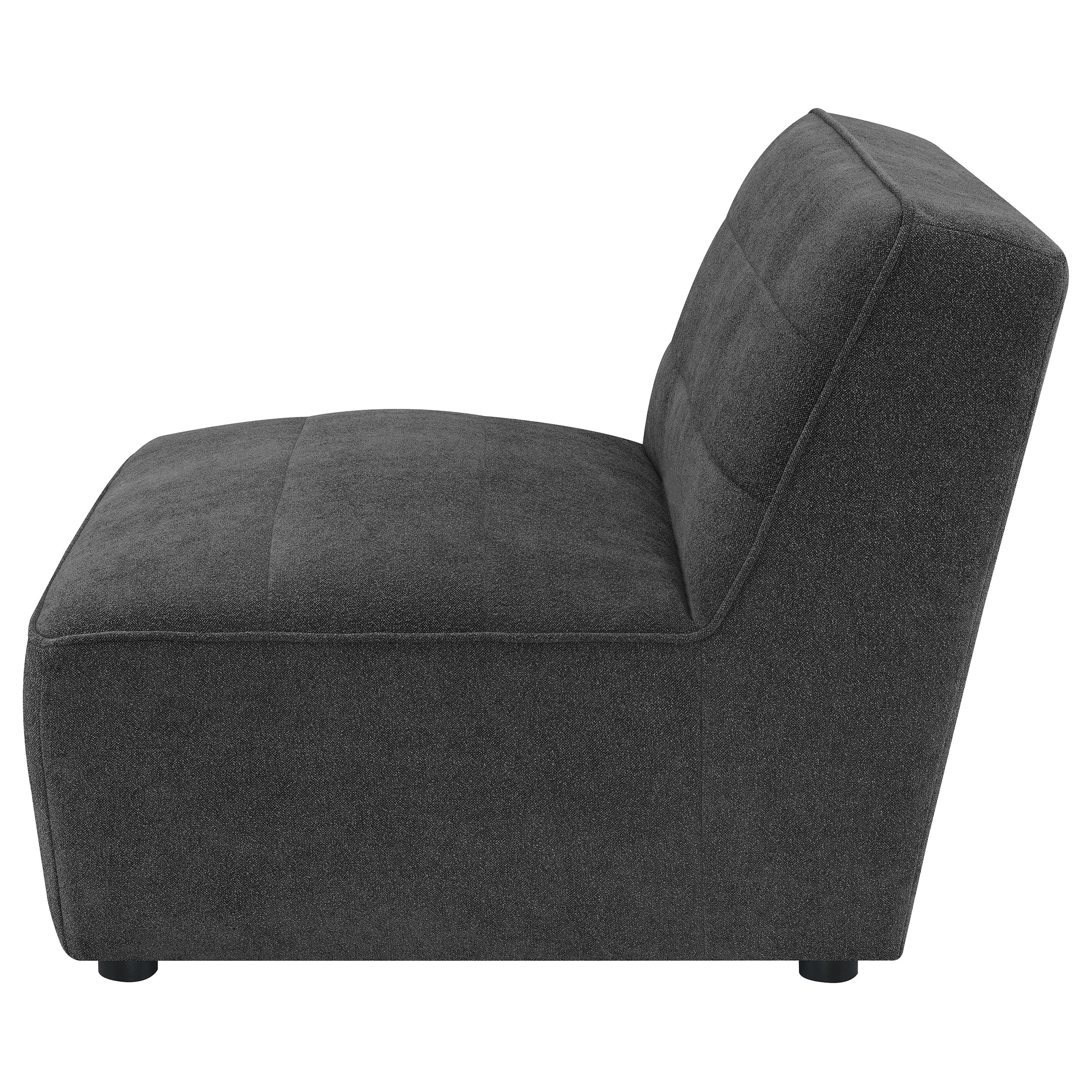 Sunny Upholstered Armless Chair Natural