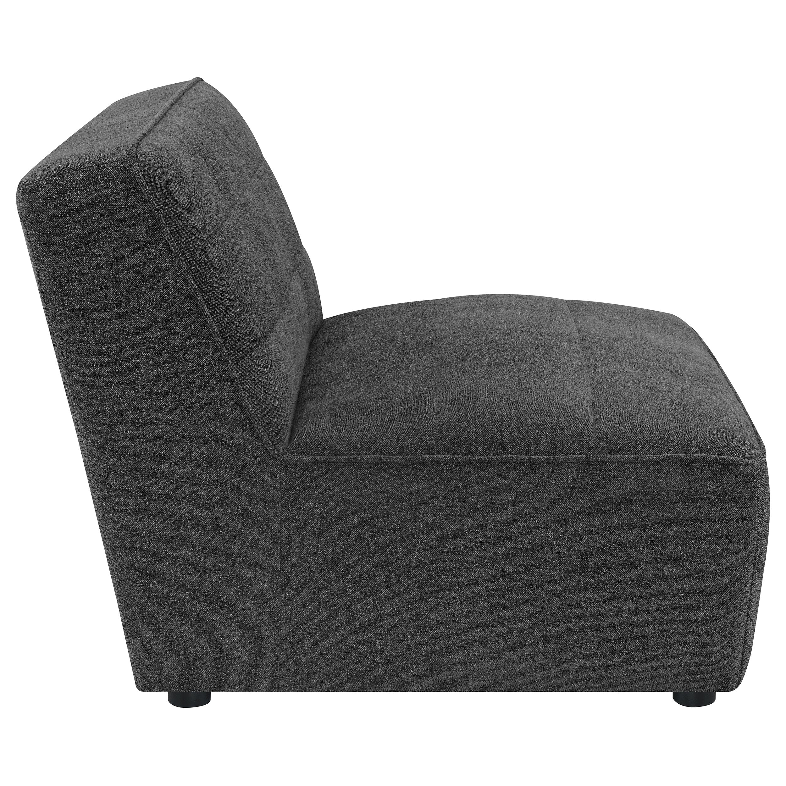 Sunny Upholstered Armless Chair Natural