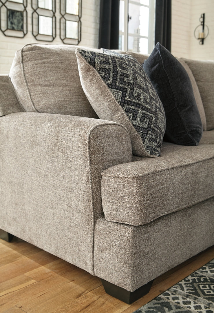 Bovarian Sectional with Ottoman (Customizable)