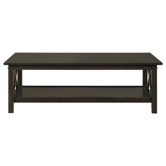 Rachelle  Rectangular Coffee Table Set Deep Merlot