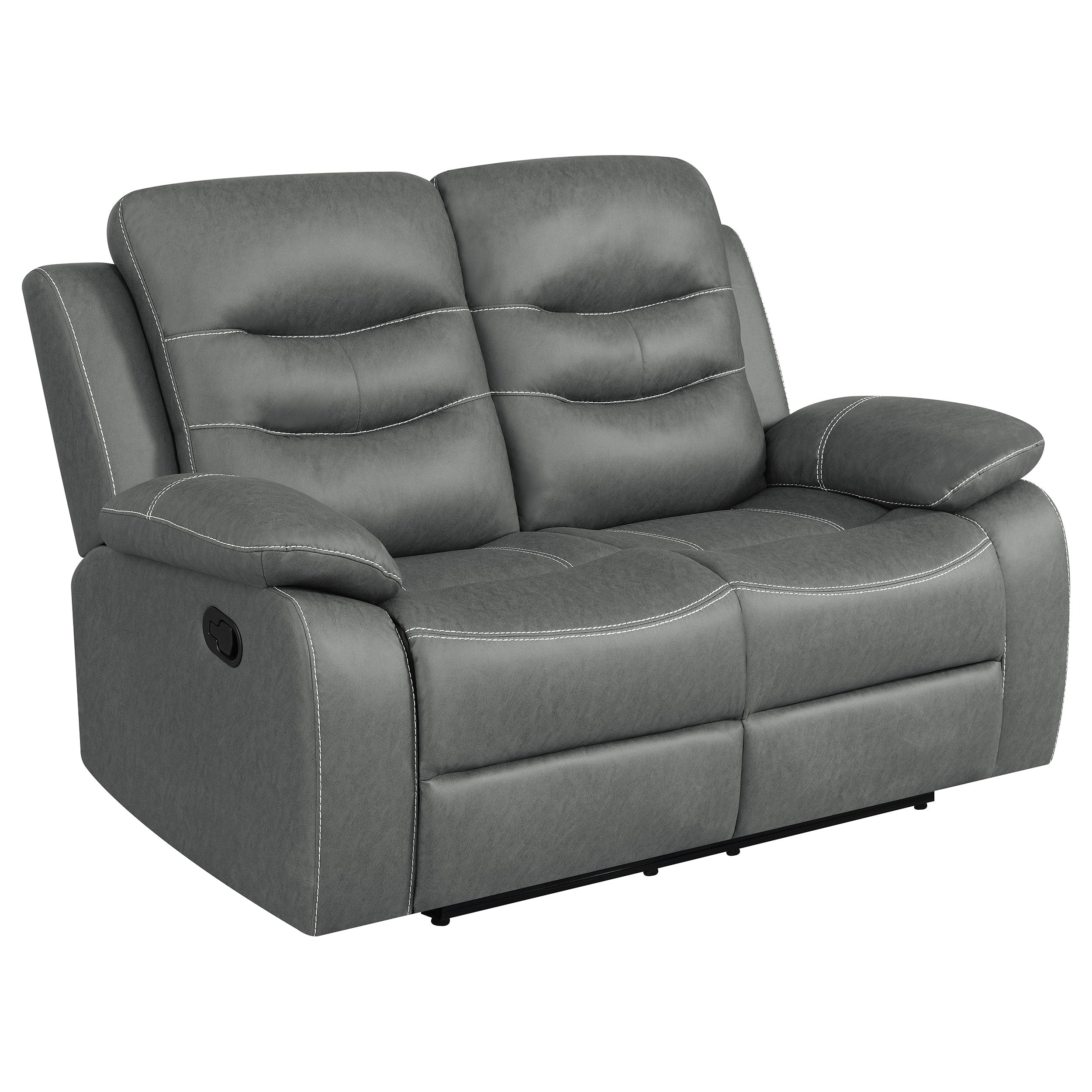 Nolan Upholstered Sofa Set Charcoal