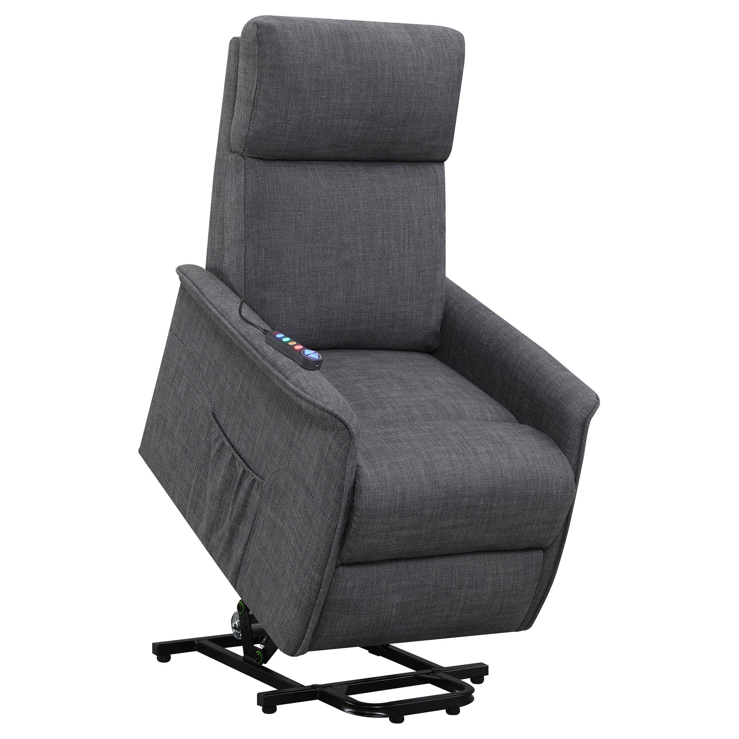 Herrera Upholstered Power Lift Massage Chair Beige