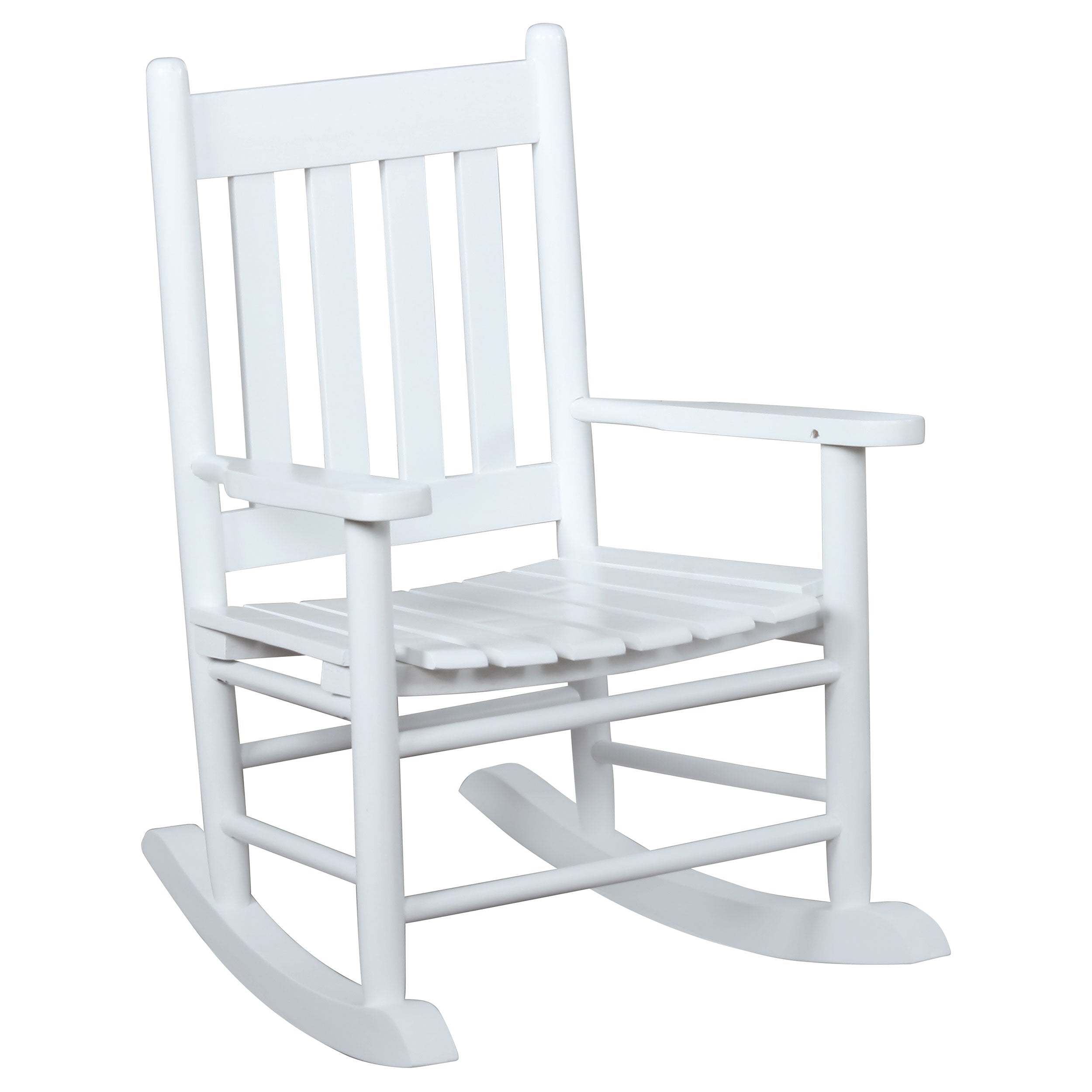 Annie Slat Back Solid Wood Kids Rocking Chair Black