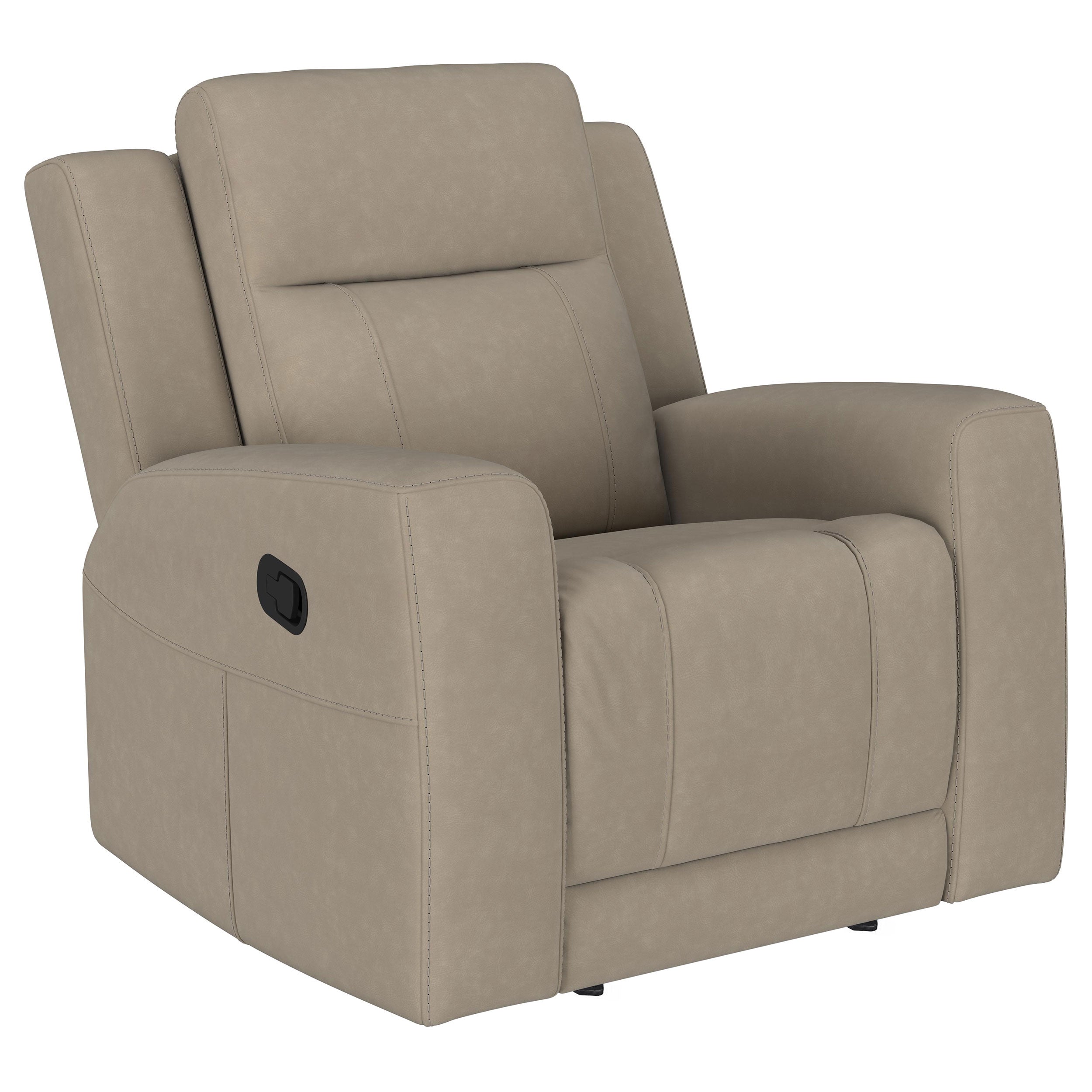 Brentwood Upholstered Recliner Chair Dark Charcoal