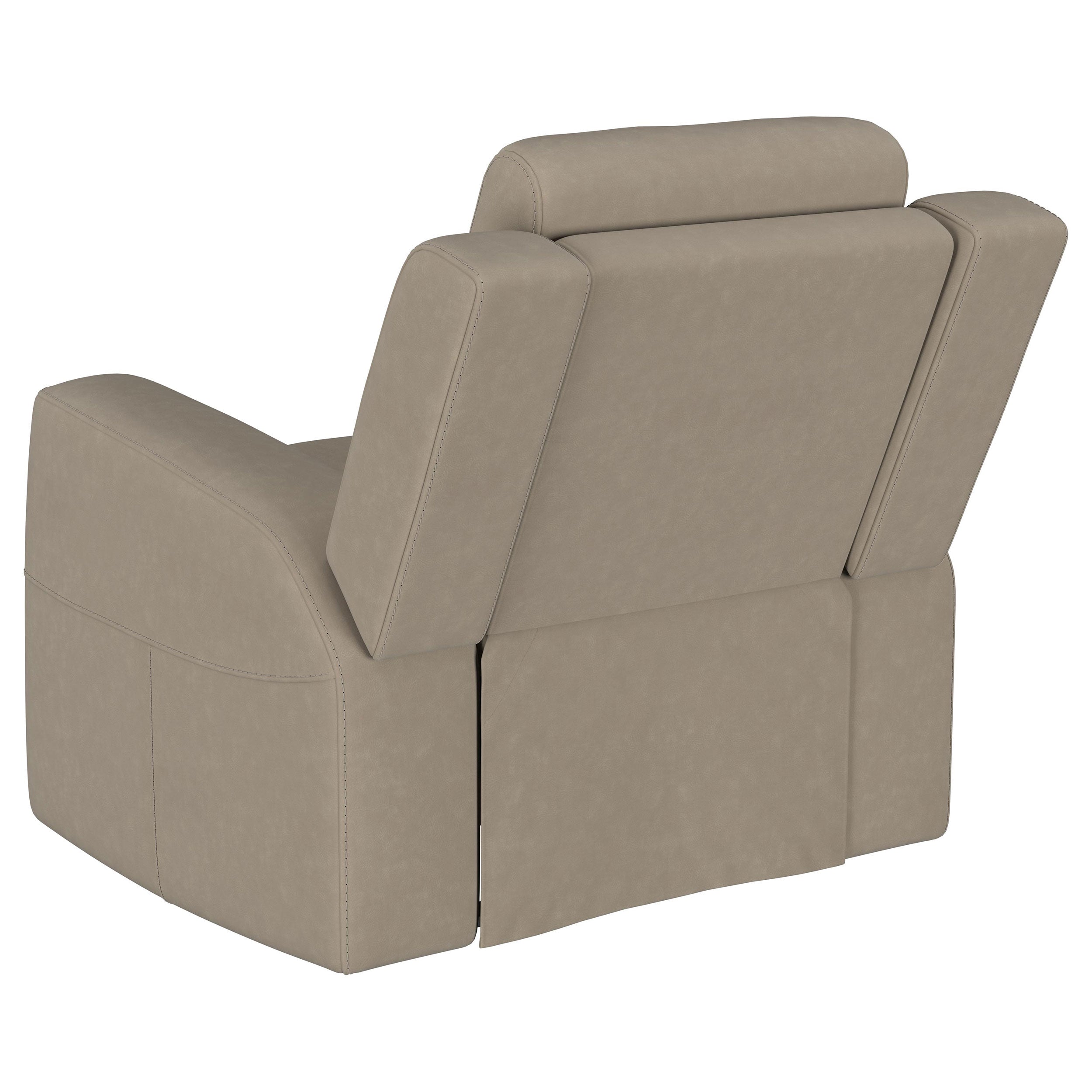 Brentwood Upholstered Recliner Chair Dark Charcoal