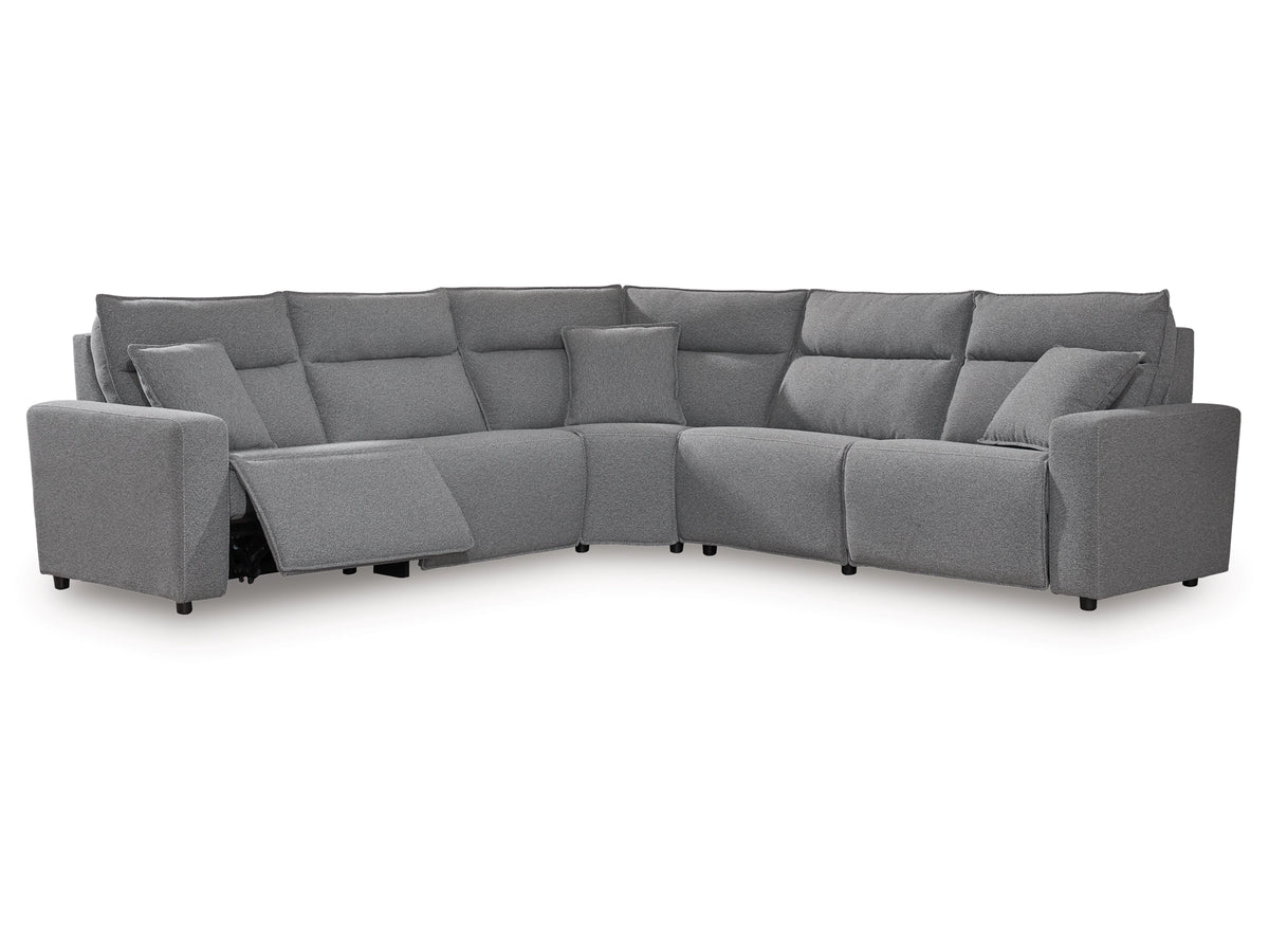 Nuvella II Power Reclining Sectional - Charcoal