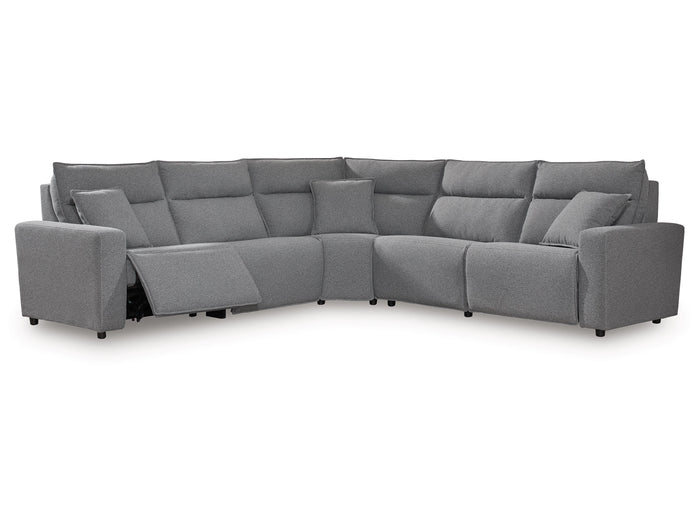 Nuvella II Power Reclining Sectional - Charcoal