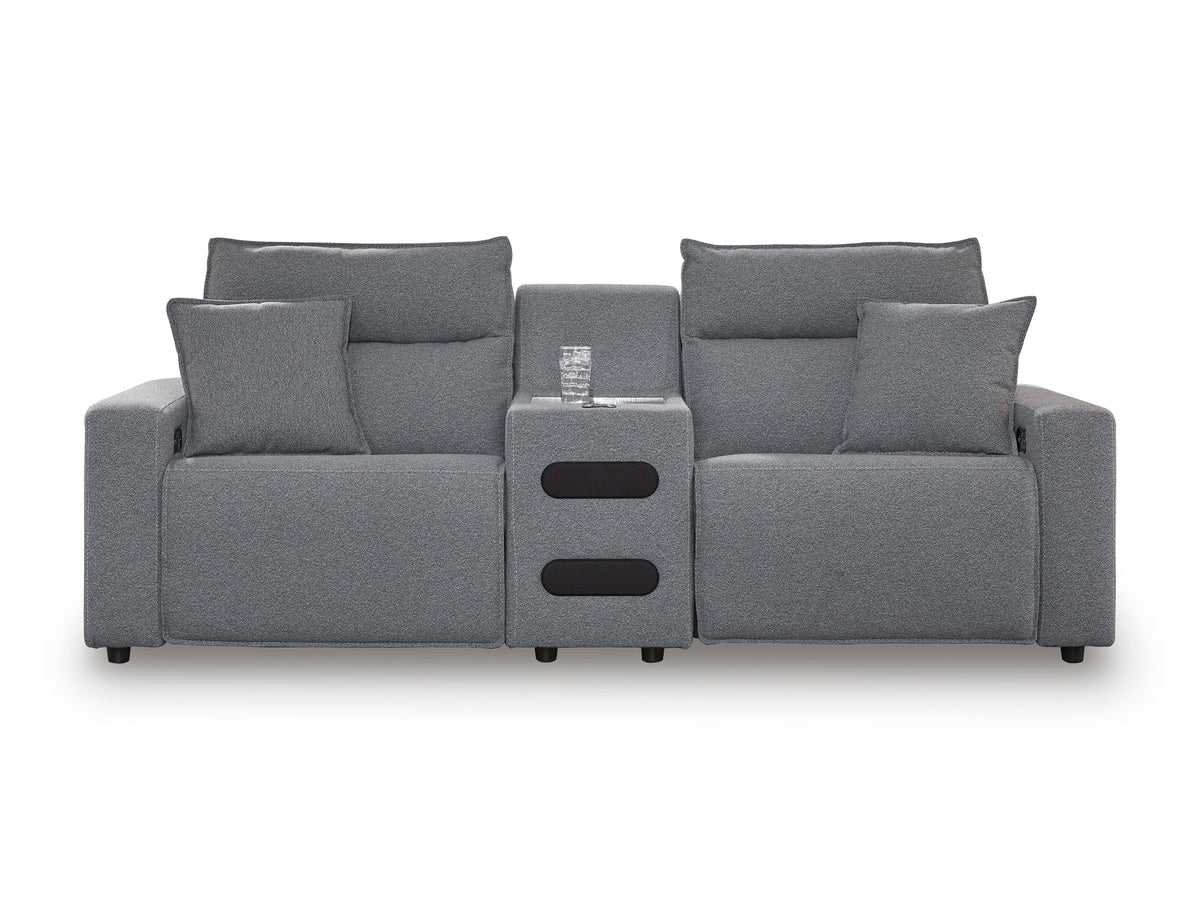 Nuvella II Power Reclining Sectional - Charcoal