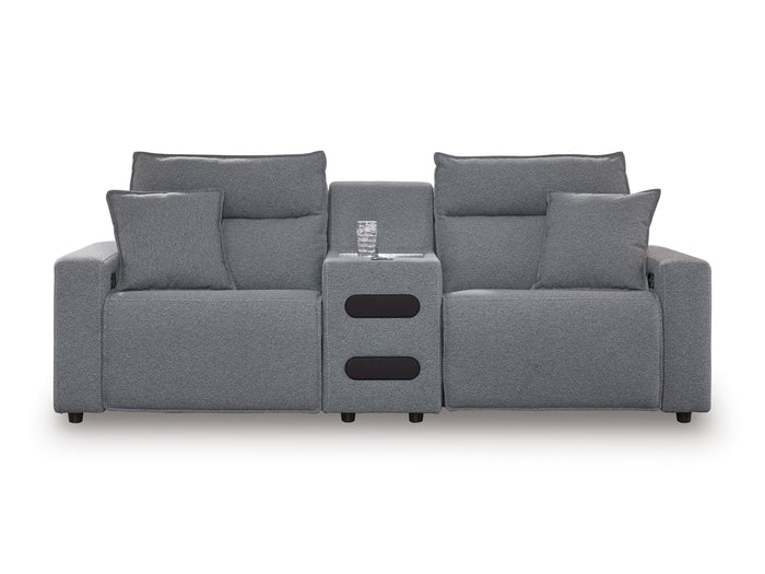 Nuvella II Power Reclining Sectional - Charcoal