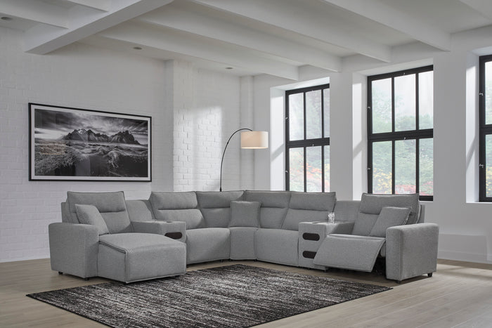 Nuvella II Power Reclining Sectional - Charcoal