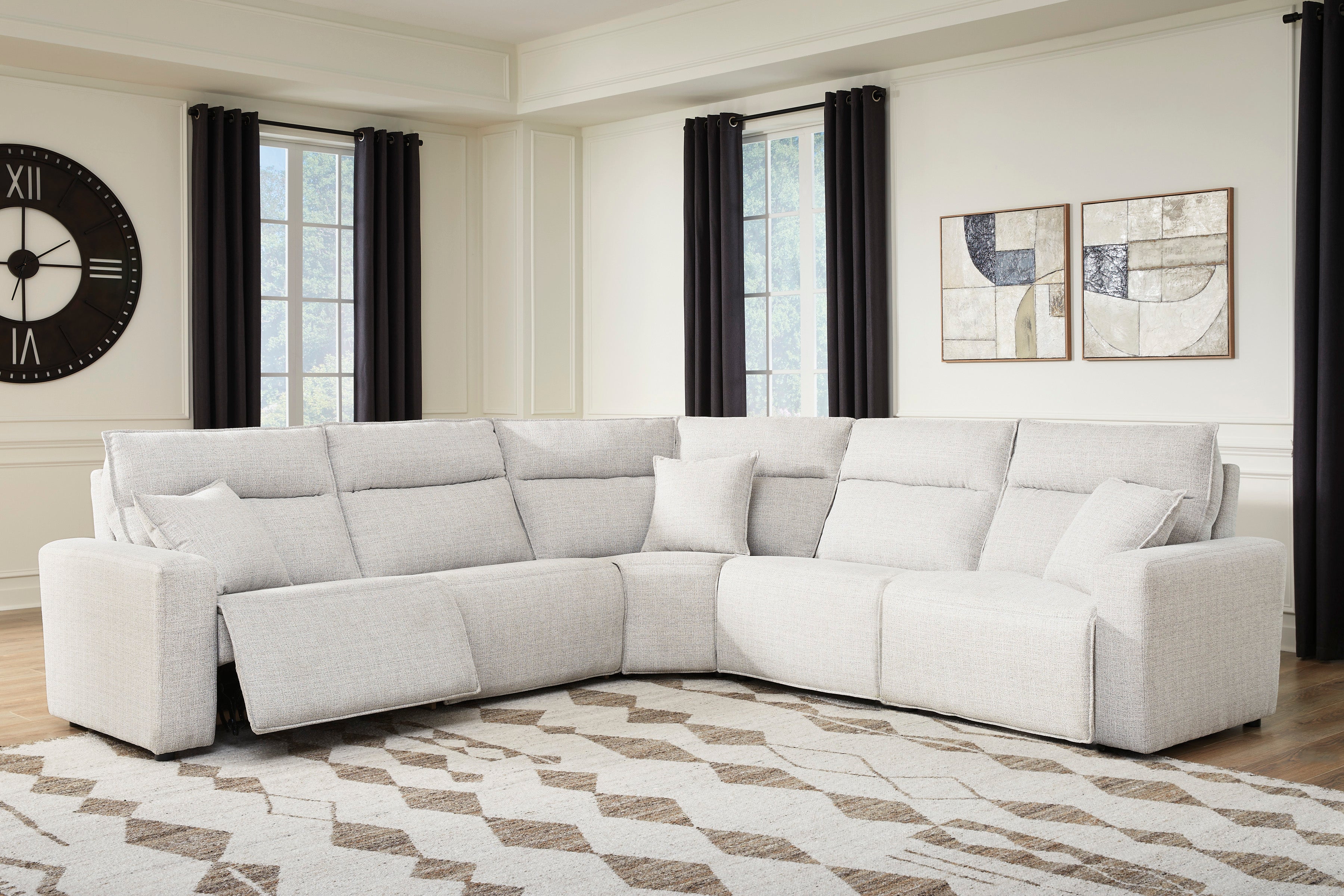 Nuvella II Power Reclining Sectional - Stone