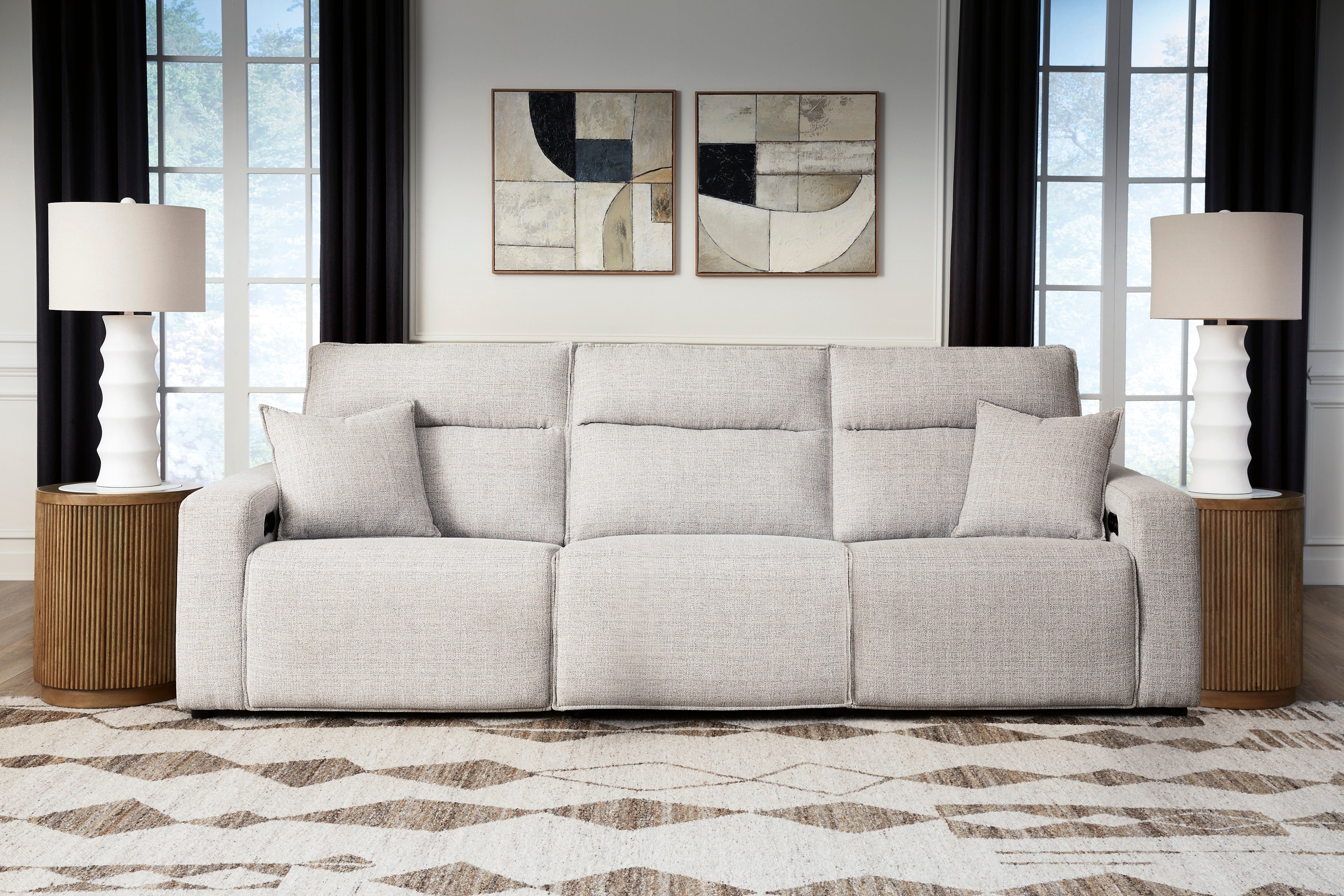 Nuvella II Power Reclining Sectional - Stone