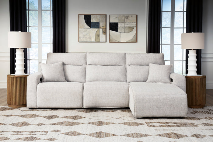 Nuvella II Power Reclining Sectional - Stone