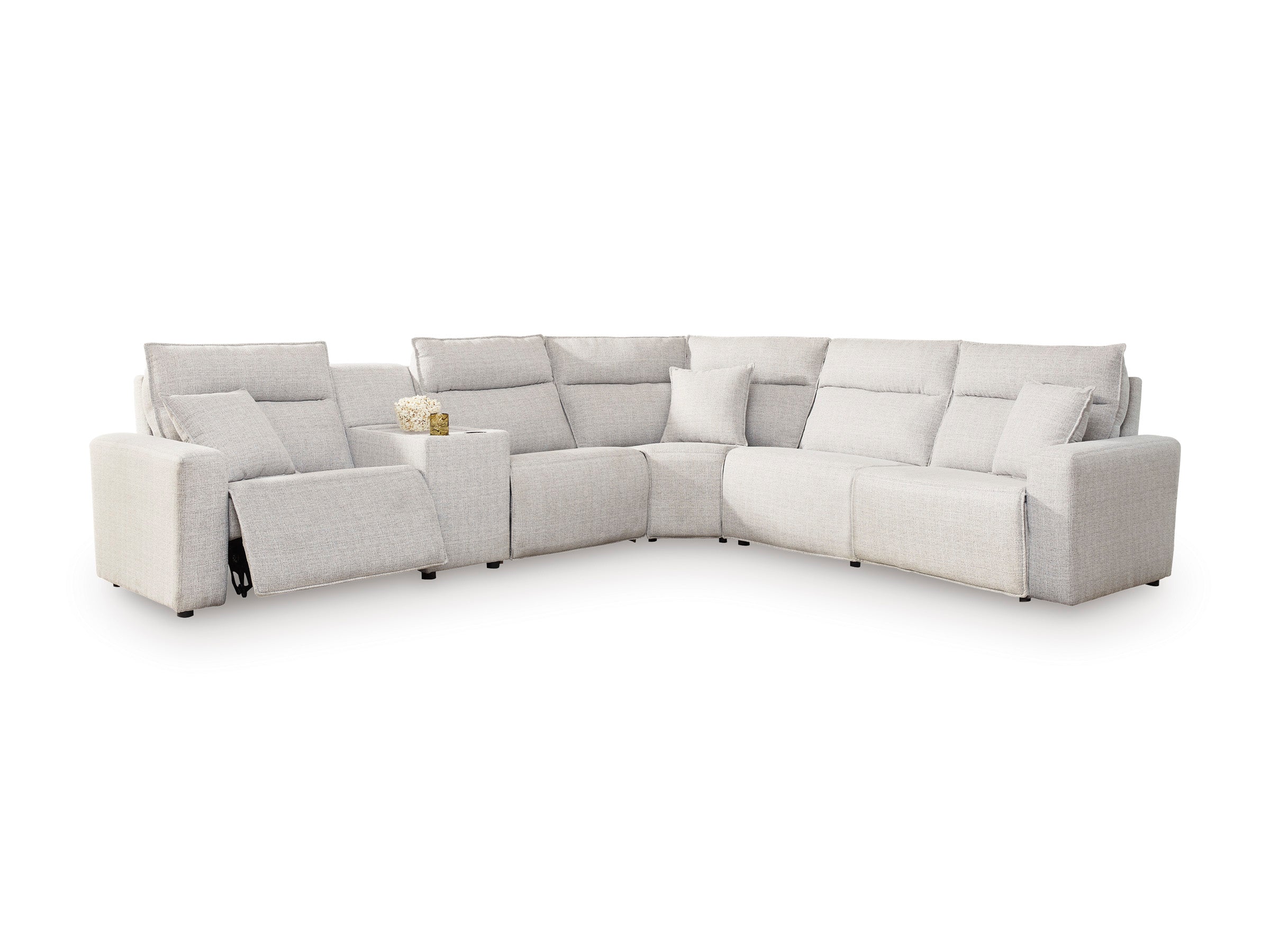 Nuvella II Power Reclining Sectional - Stone