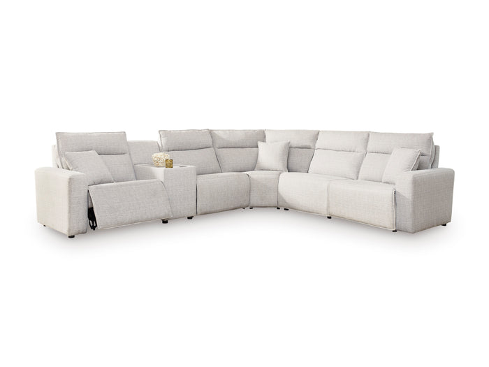 Nuvella II Power Reclining Sectional - Stone