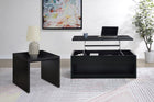 Knapp  Lift Top Coffee Table Set Black