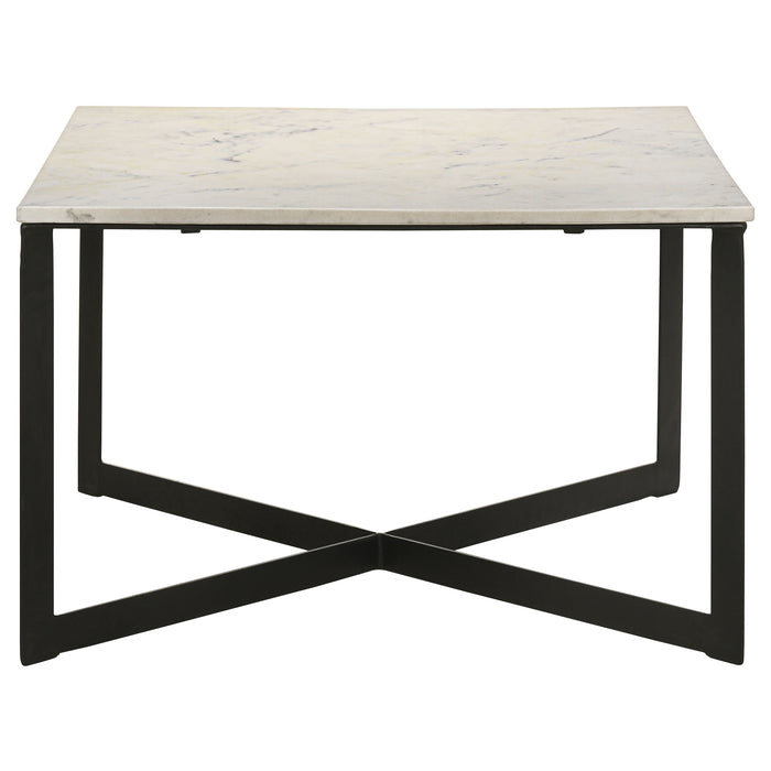 Tobin  Marble Top Coffee and End Table Set White