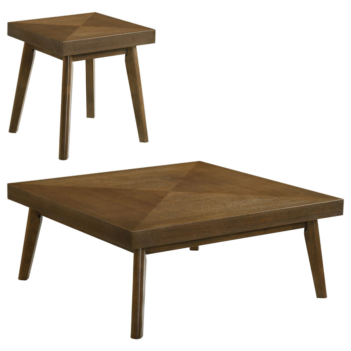 Westerly  Square Coffee and End Table Set Walnut