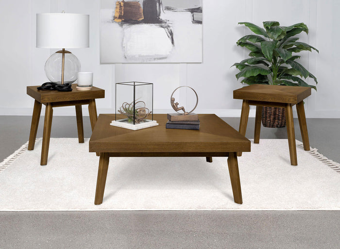 Westerly  Square Coffee and End Table Set Walnut