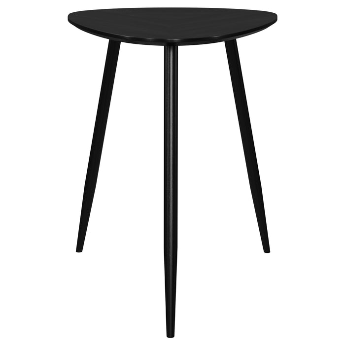 Odessa  Triangular Coffee and End Table Set Black
