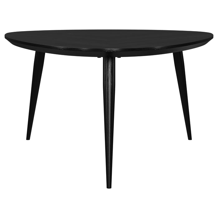 Odessa  Triangular Coffee and End Table Set Black
