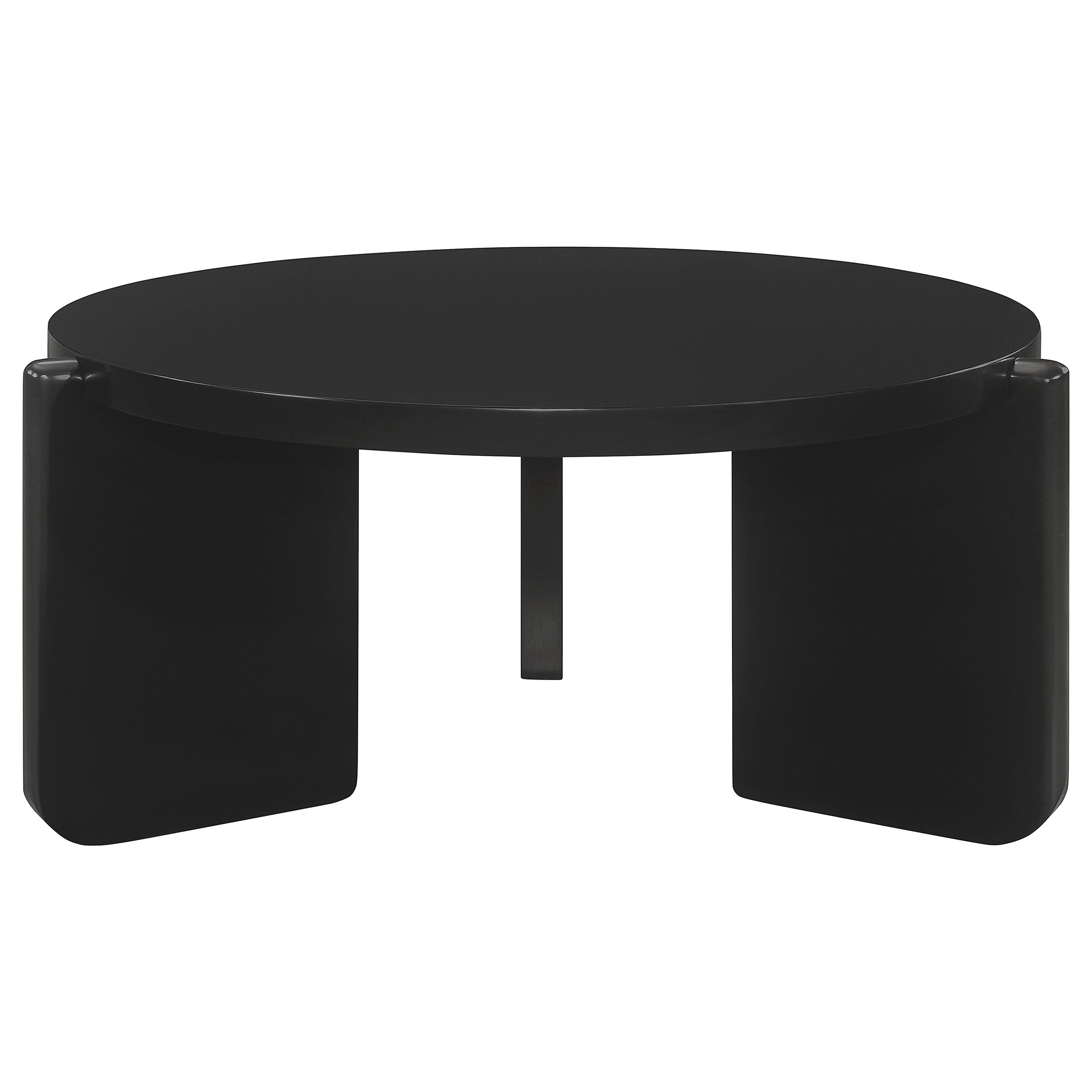 Cordova  Solid Wood Coffee and End Table Set Black