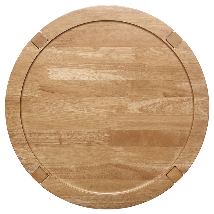 Camillo  Round Coffee and End Table Set Maple