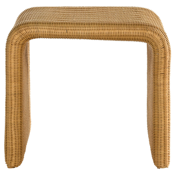 Cahya  Rattan Coffee and End Table Set Black