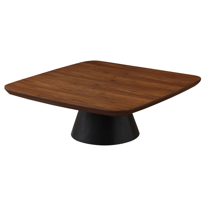 Eason  Coffee Table Set Walnut and Black