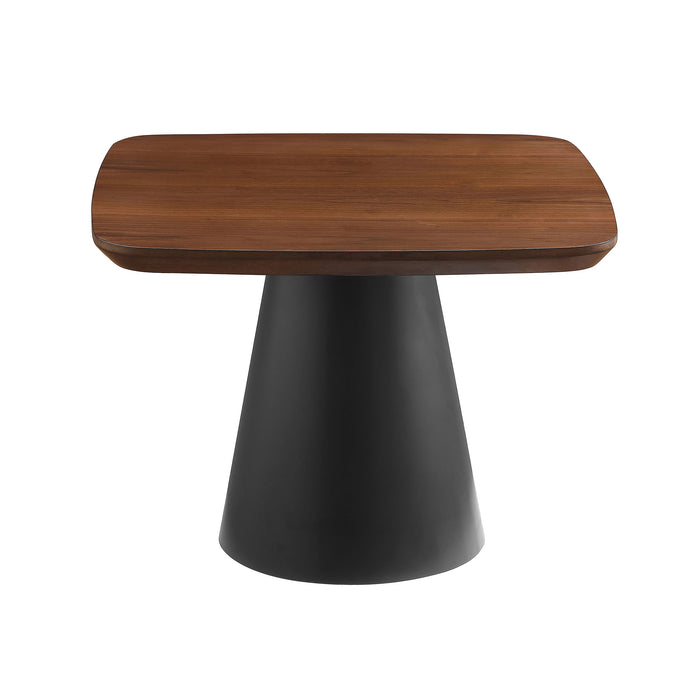 Eason  Coffee Table Set Walnut and Black