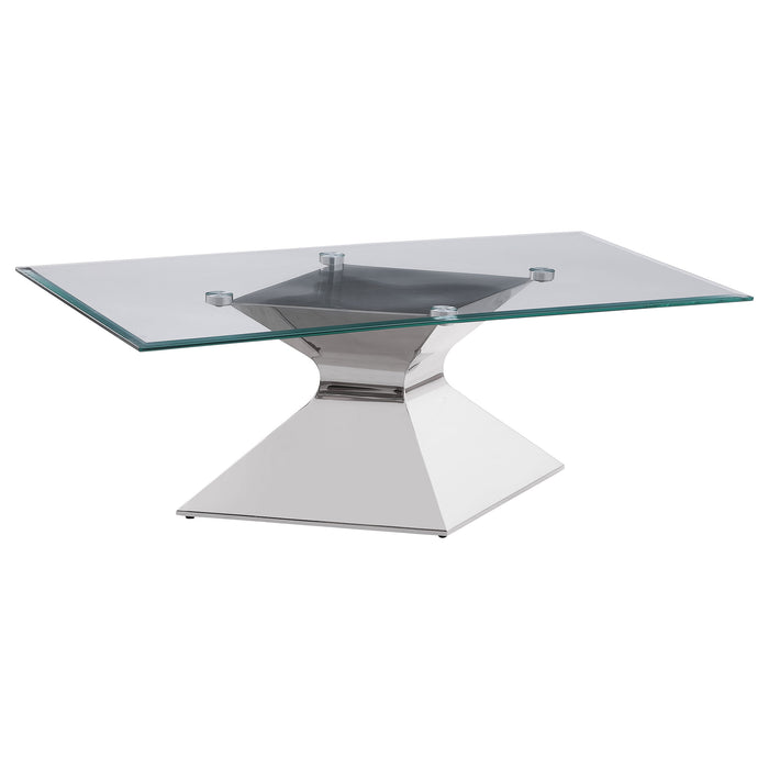 Jenny  Rectangular Coffee and End Table Set Chrome