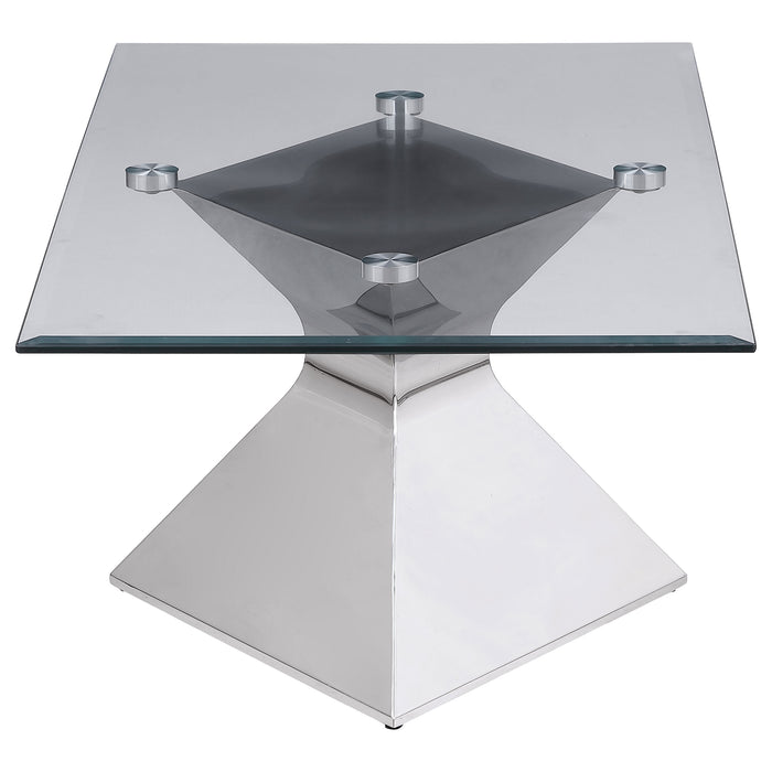 Jenny  Rectangular Coffee and End Table Set Chrome
